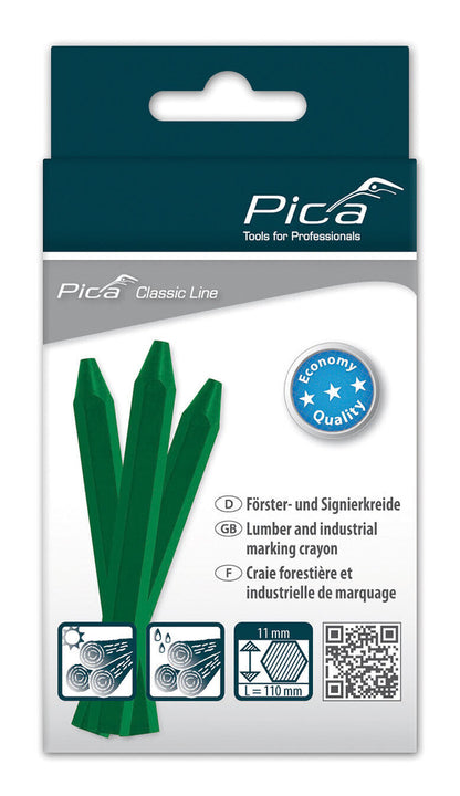 Pica Försterkreide PRO 12x120 mm oder 11x110mm ECO Signierkreide Kreidehalter