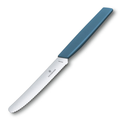 6x Swiss Modern Tafelmesser Gemüsemesser Tomatenmesser cornflower-blue