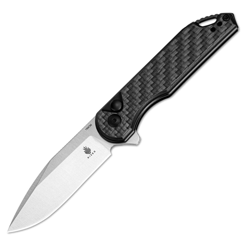 Kizer Assassin CF G10 Black Button Lock