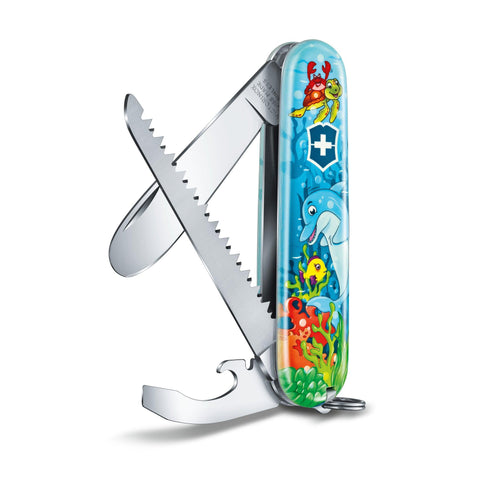 Kindermesser MY FIRST VICTORINOX SETS FÜR KINDER, TIER-EDITION Delfin, Hase, Papagei