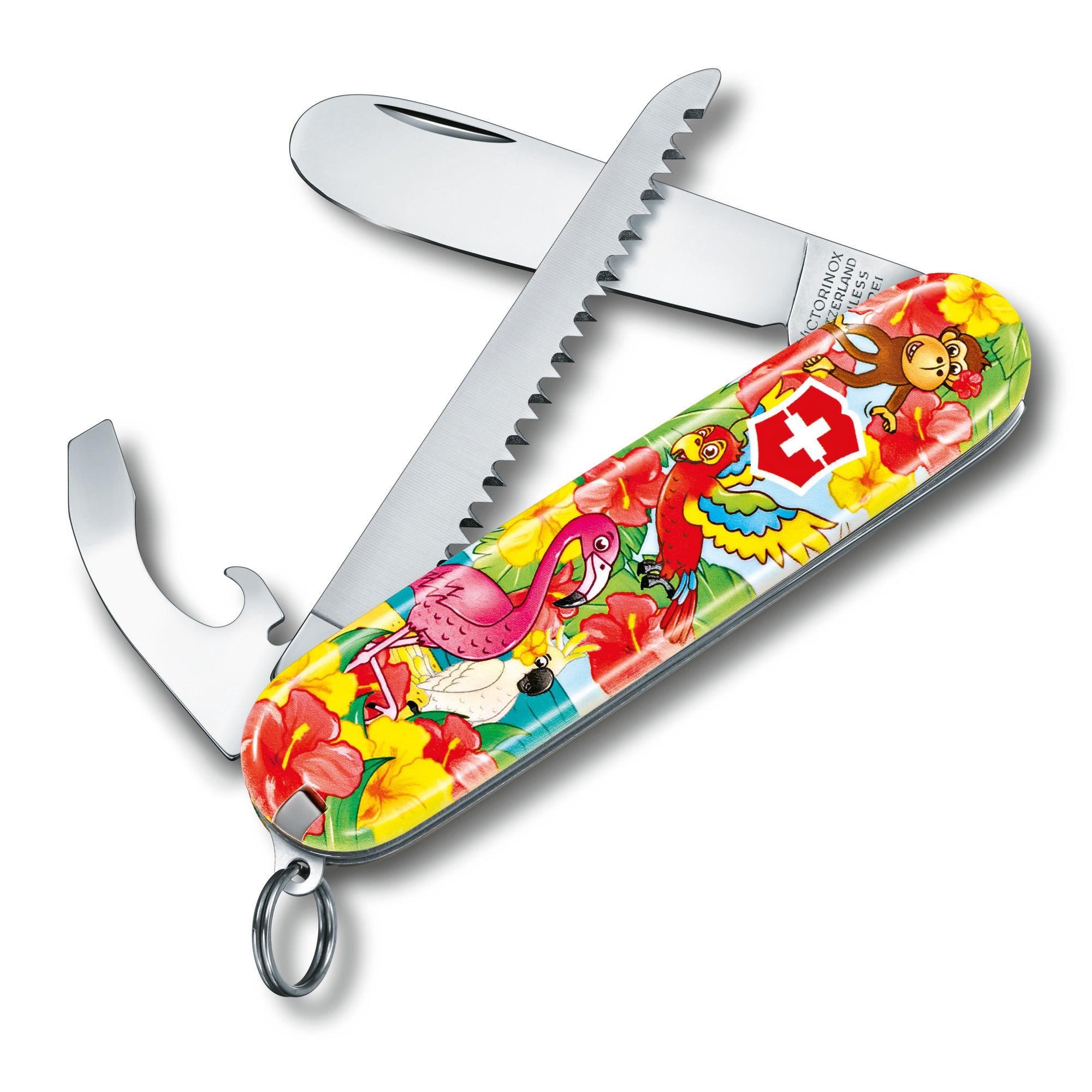 Kindermesser MY FIRST VICTORINOX SETS FÜR KINDER, TIER-EDITION Delfin, Hase, Papagei