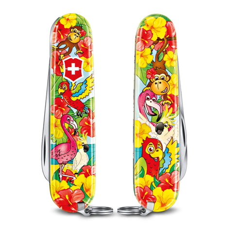 Kindermesser MY FIRST VICTORINOX SETS FÜR KINDER, TIER-EDITION Delfin, Hase, Papagei