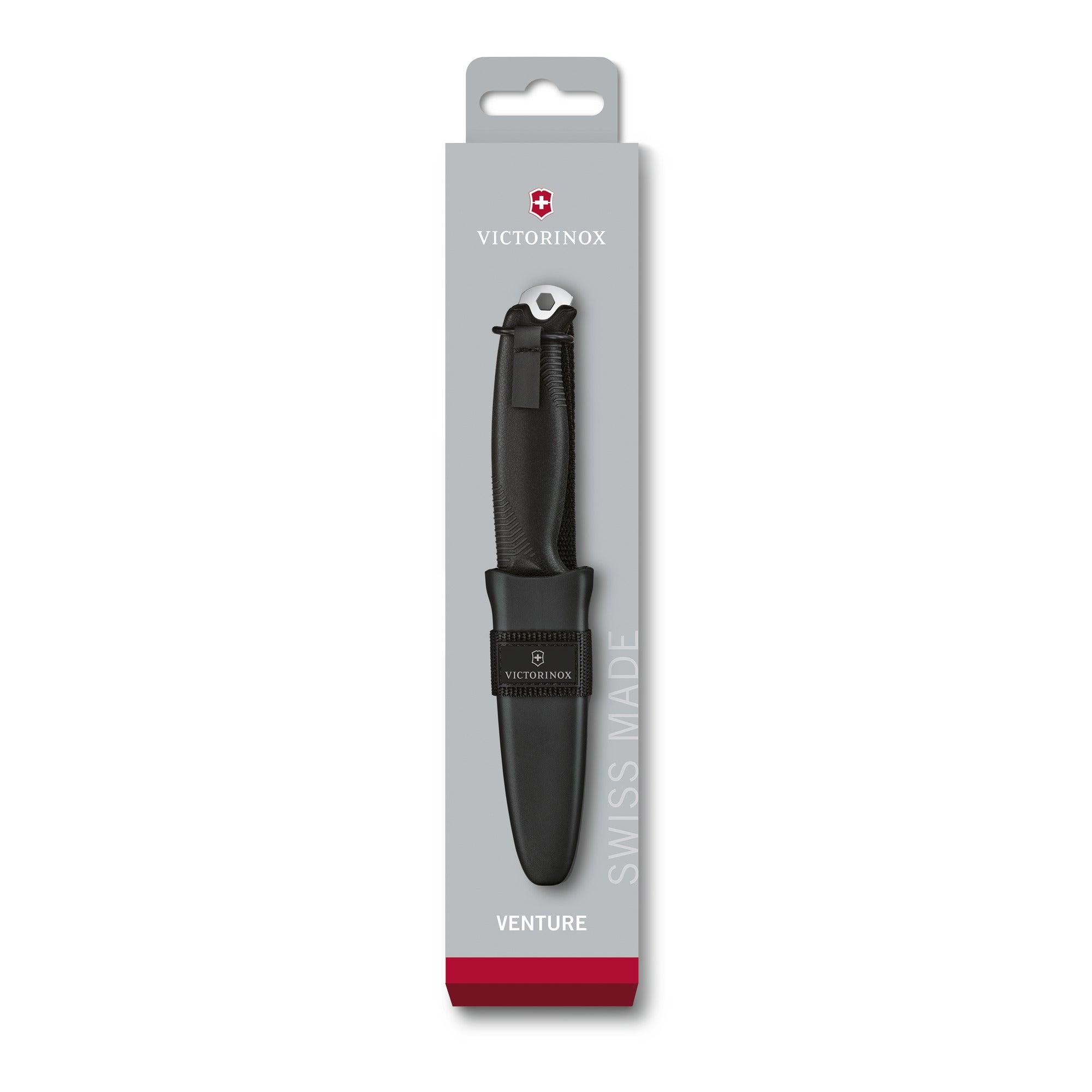 Victorinox Venture Bushcraft Full-Tang-Messer Outdoor Swiss Made Schwarz